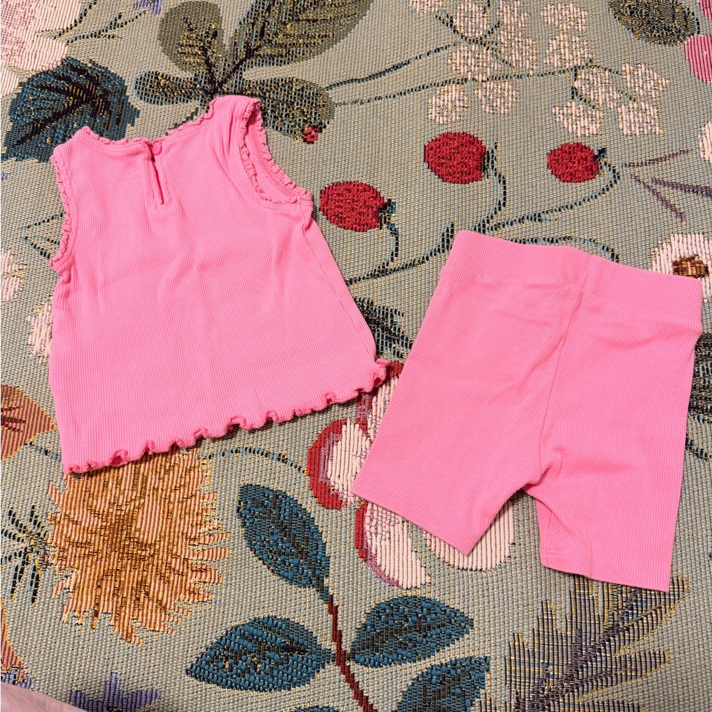 GAP Baby Pink Ribbed Set - Picture 2 of 4